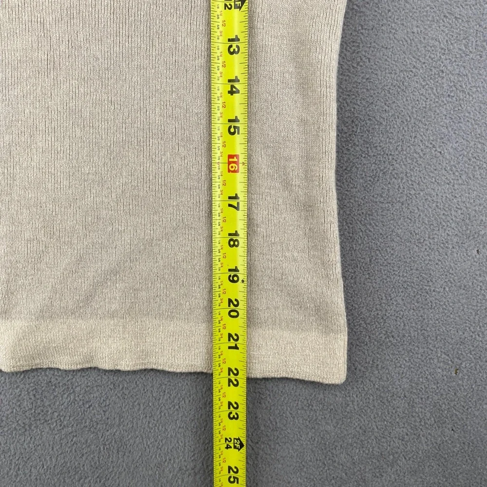 Billy Reid Mens Beige Wool Silk Cashmere Henley Sweater Made in Italy Small